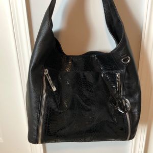 Michael Kors black leather bag